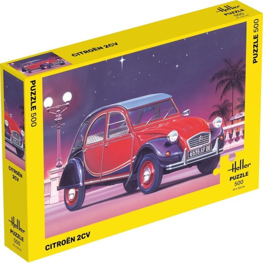 HEL-20766-Puzzle Citroën 2CV, 500 pièces Heller