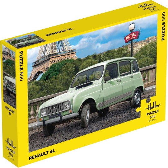 HEL-20759-Renault 4L puzzle, 500 pieces Heller