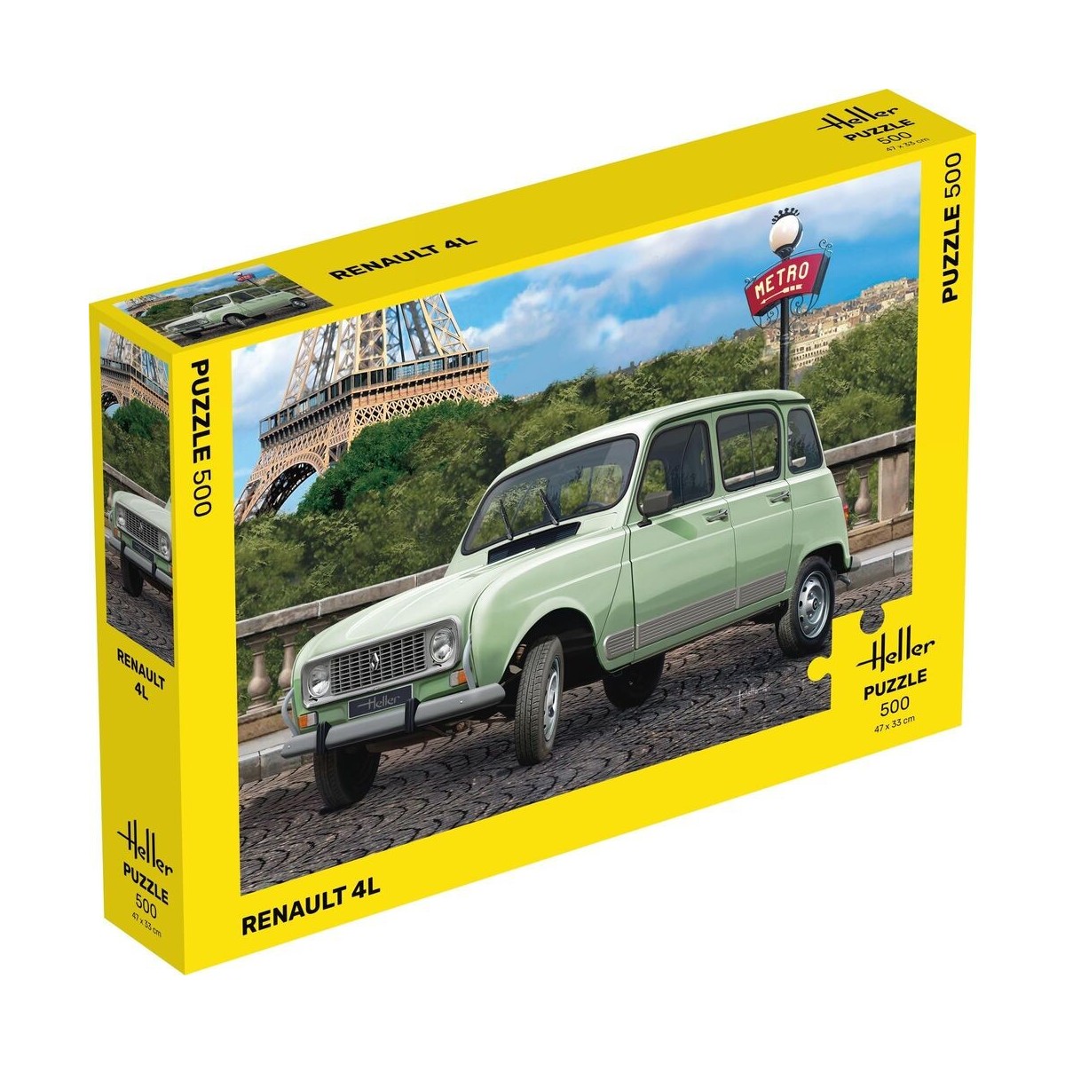 Puzzle Renault 4L, 500 pièces Heller Heller 20759 - 1