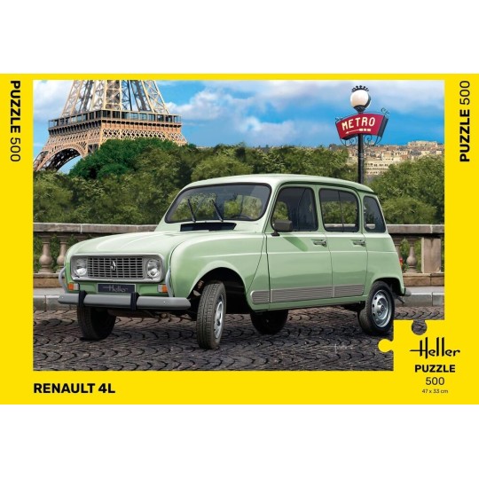 HEL-20759-Puzzle Renault 4L, 500 pièces Heller