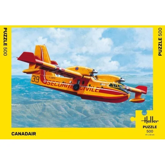 HEL-20370-Puzzle Canadair, 500 pièces Heller