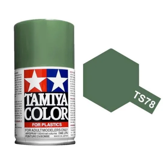 85078-Peinture bombe Gris campagne mat TS78 Tamiya