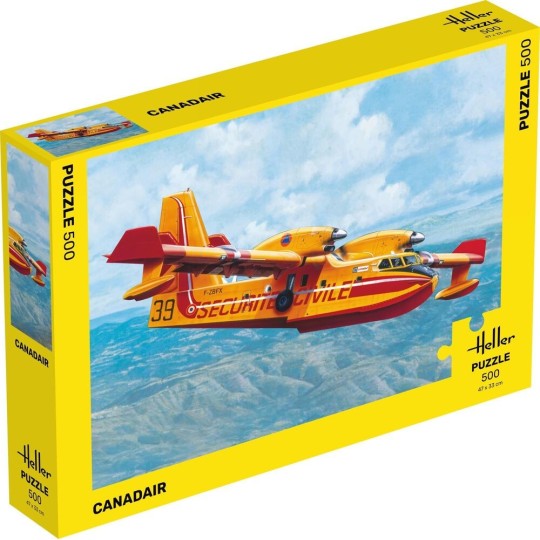 HEL-20370-Canadair Puzzle, 500 Heller Pieces