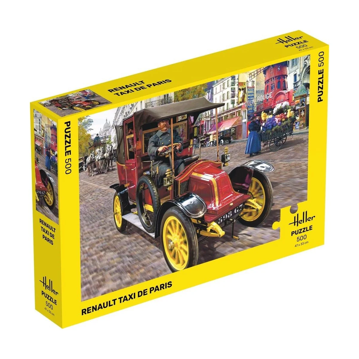 Renault Taxi Puzzle from Paris, 500 pieces Heller Heller HEL-20705 - 1