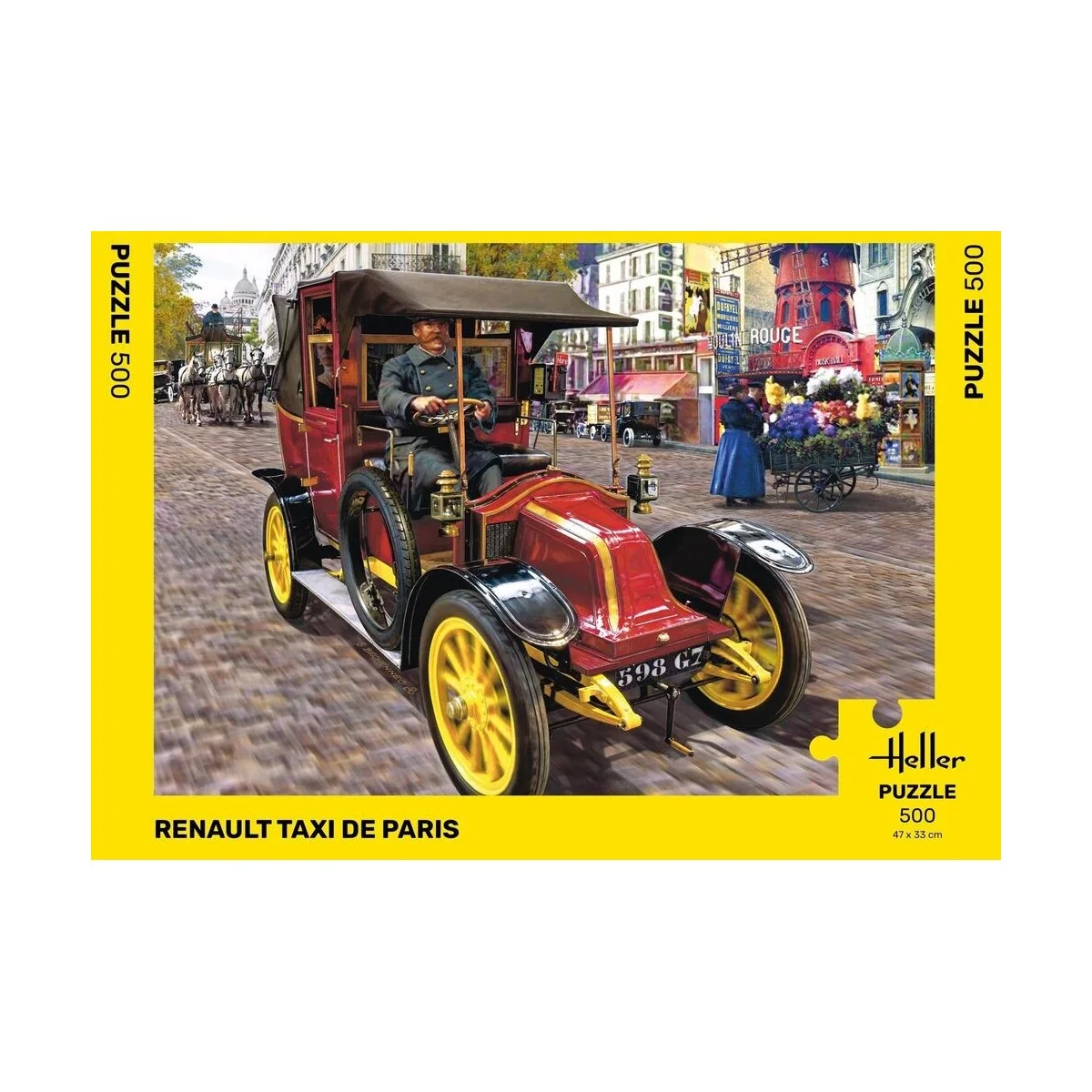 Renault Taxi Puzzle from Paris, 500 pieces Heller Heller HEL-20705 - 2 Renault Taxi Puzzle from Paris, 500 pieces Heller Heller HEL-20705 - 2