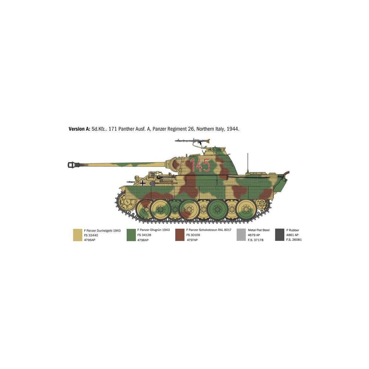 Char Panther Ausf.A 1/35 Italeri Italeri I270 - 4