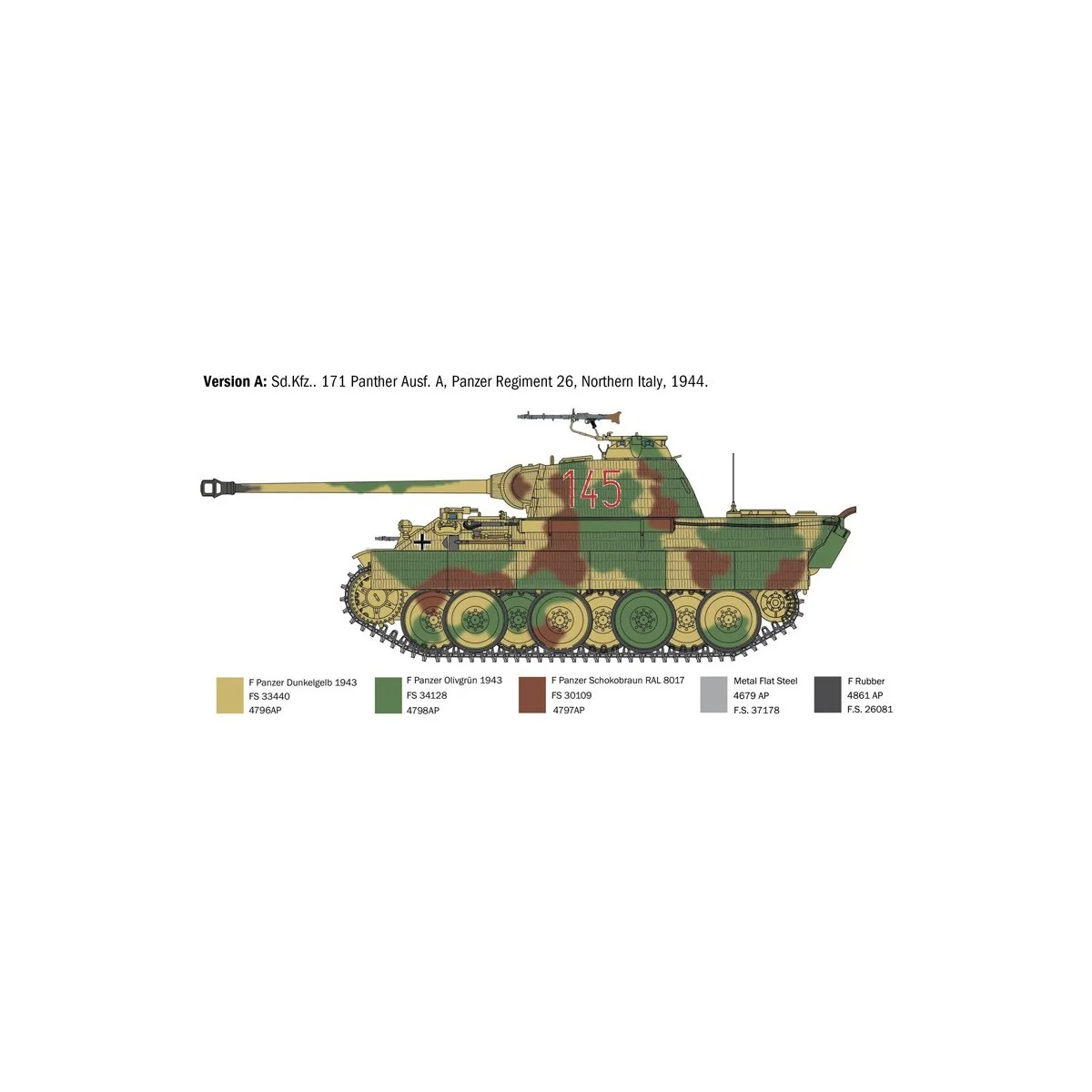Char Panther Ausf.A 1/35 Italeri Italeri I270 - 4