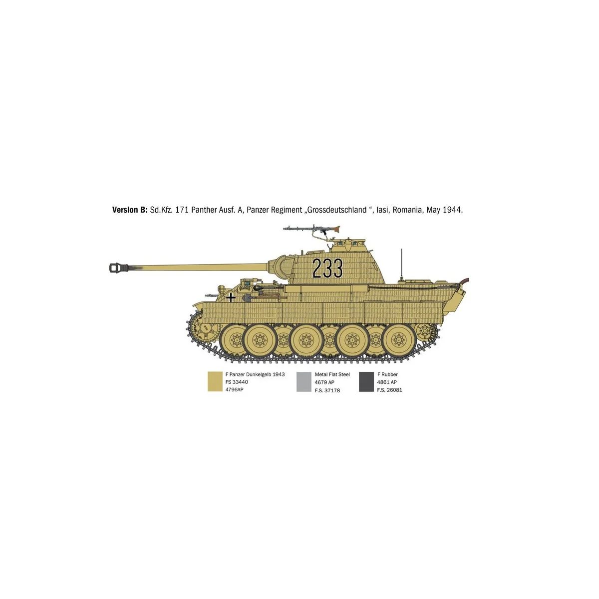 Char Panther Ausf.A 1/35 Italeri Italeri I270 - 5 Char Panther Ausf.A 1/35 Italeri Italeri I270 - 5