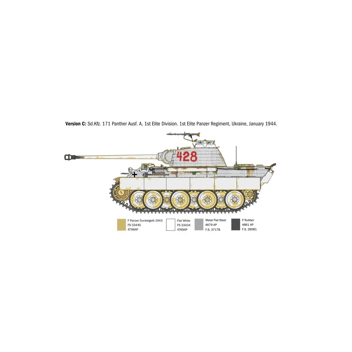 Char Panther Ausf.A 1/35 Italeri Italeri I270 - 6 Char Panther Ausf.A 1/35 Italeri Italeri I270 - 6