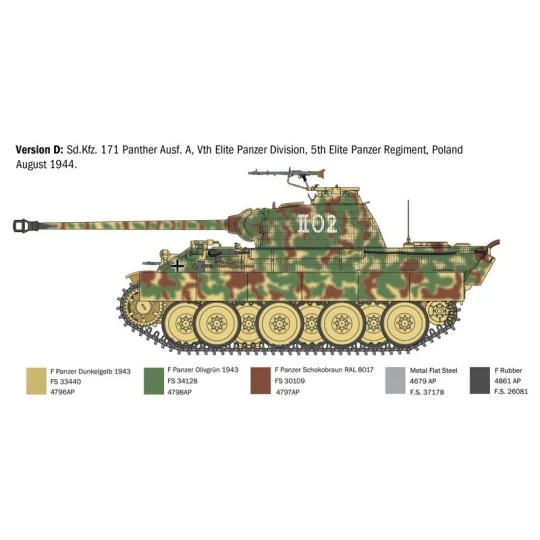 Char Panther Ausf.A 1/35 Italeri Italeri I270 - 7 I270-Char Panther Ausf.A 1/35 Italeri - I270
