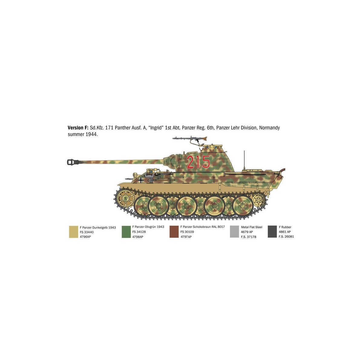 Char Panther Ausf.A 1/35 Italeri Italeri I270 - 9