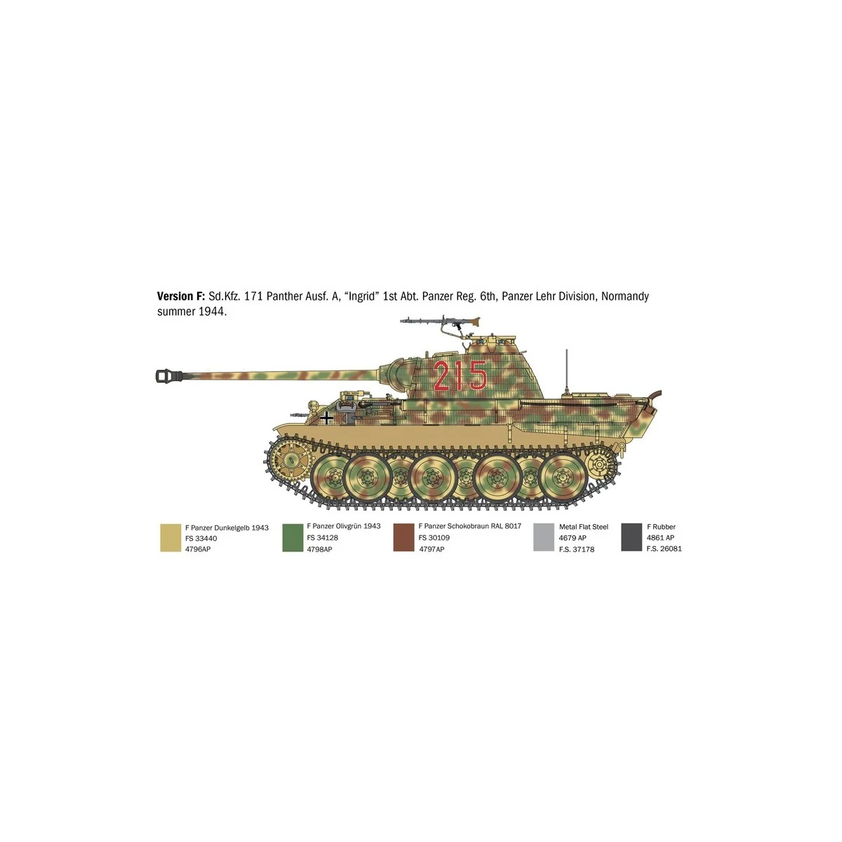 Char Panther Ausf.A 1/35 Italeri Italeri I270 - 9