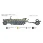 Vehicle Sd.Kfz.10 & Le.IG 18 & Servants 1/35 Italeri Italeri I6595 - 4 I6595-Vehicle Sd.Kfz.10 & Le.IG 18 & Servants 1/35 Italeri - I6595