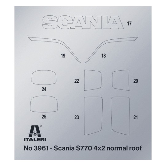 I3961-Camion Scania 770 4x2 Cabine Basse 1/24 Italeri