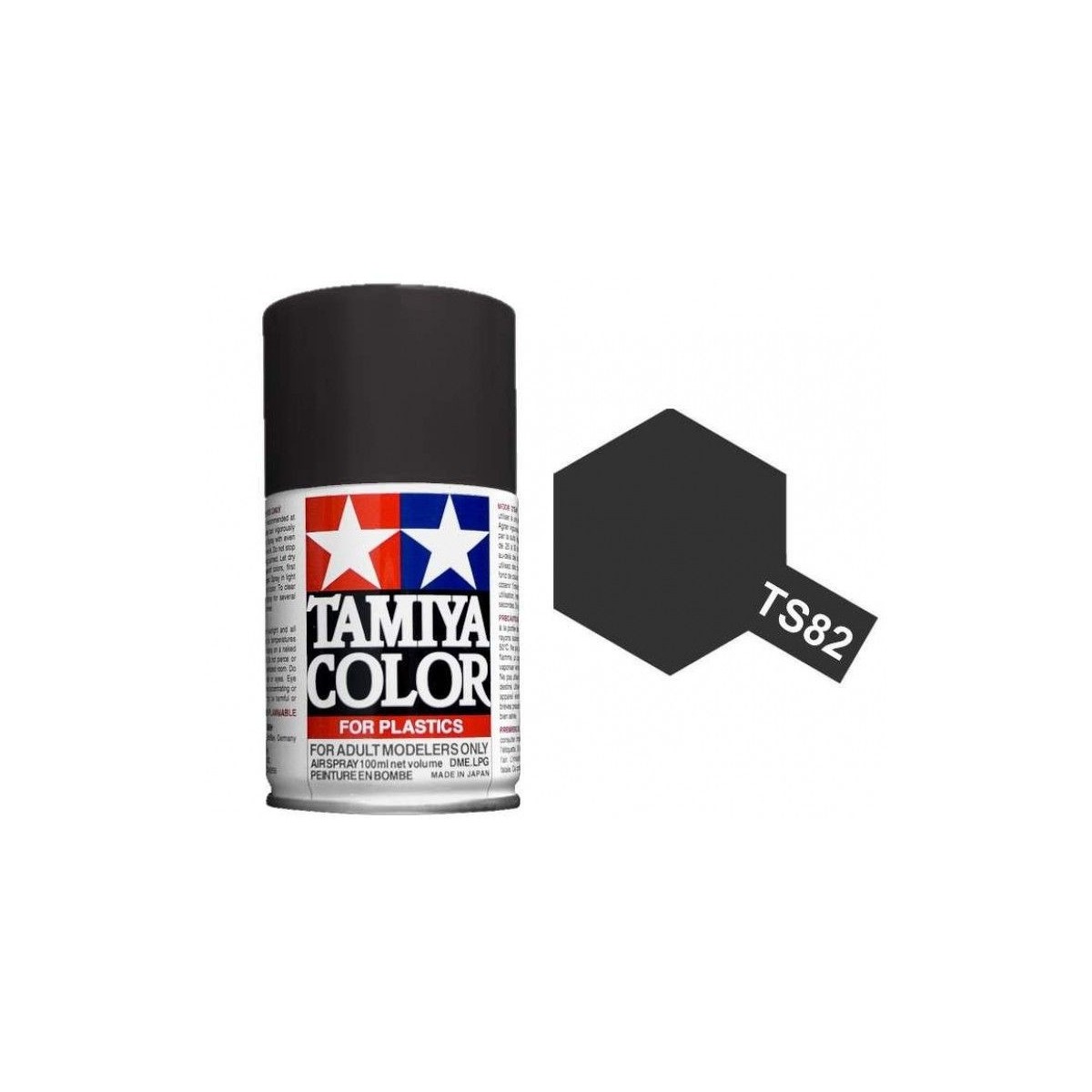 Paint bomb black rubber Matt Tamiya-TS82 - 85082
