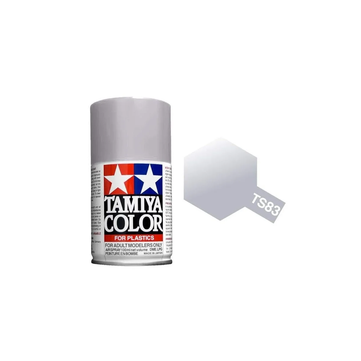 Tamiya TS83 Glossy Metallic Silver Spray Paint - 85083