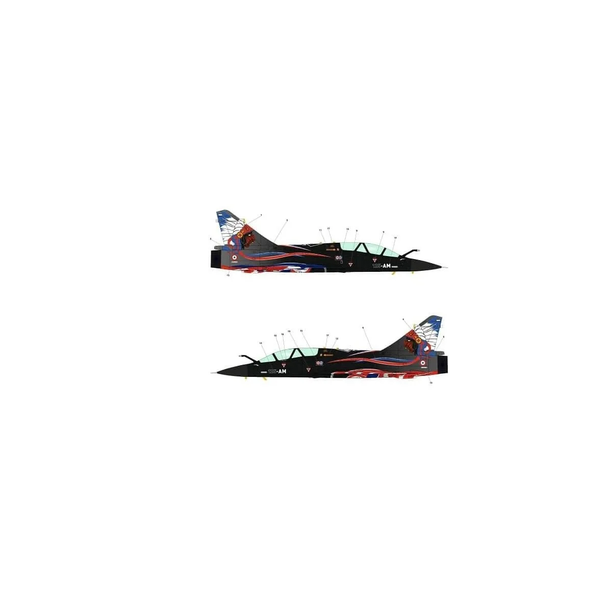 Mirage 2000N La Fayette US 1/48 KINETIC  K48124 - 1