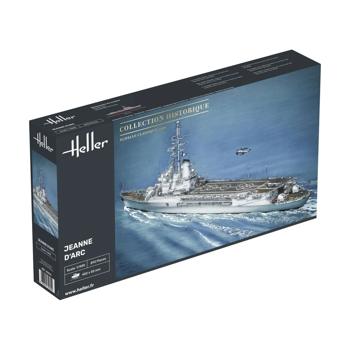Boat Jeanne d'Arc 1/400 Heller Heller HEL-81034 - 1 Boat Jeanne d'Arc 1/400 Heller Heller HEL-81034 - 1