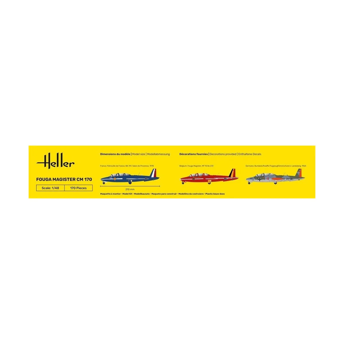 Fouga Magister CM 170 1/48 Heller Heller HEL-30510 - 4