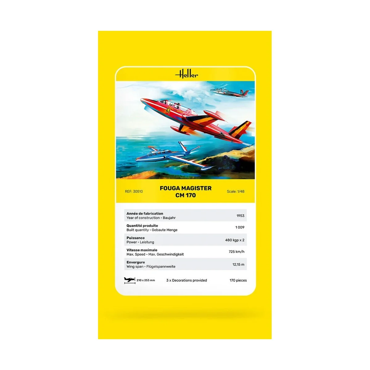 Fouga Magister CM 170 1/48 Heller Heller HEL-30510 - 5