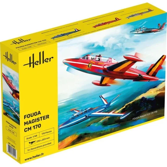 HEL-30510-Fouga Magister CM 170 1/48 Heller