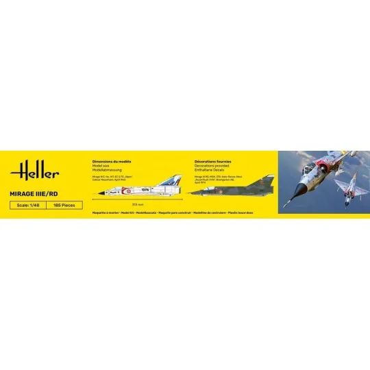 Mirage III E/RD 1/48 Heller Heller HEL-30422 - 4 HEL-30422-Mirage III E/RD 1/48 Heller - HEL-30422