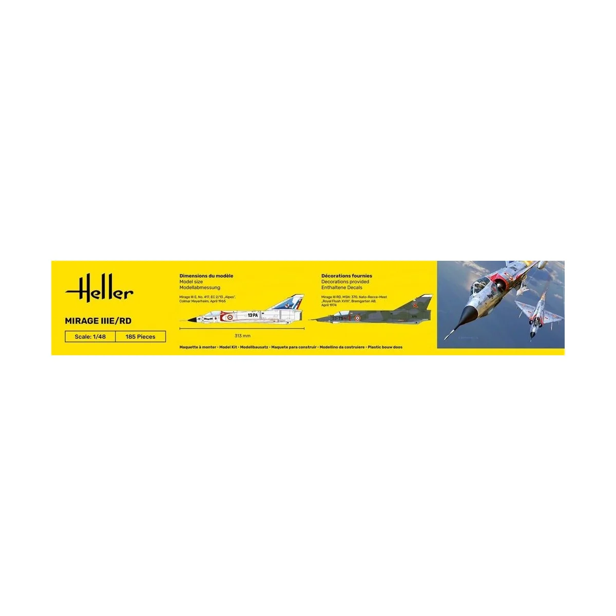 Mirage III E/RD 1/48 Heller Heller HEL-30422 - 4 Mirage III E/RD 1/48 Heller Heller HEL-30422 - 4