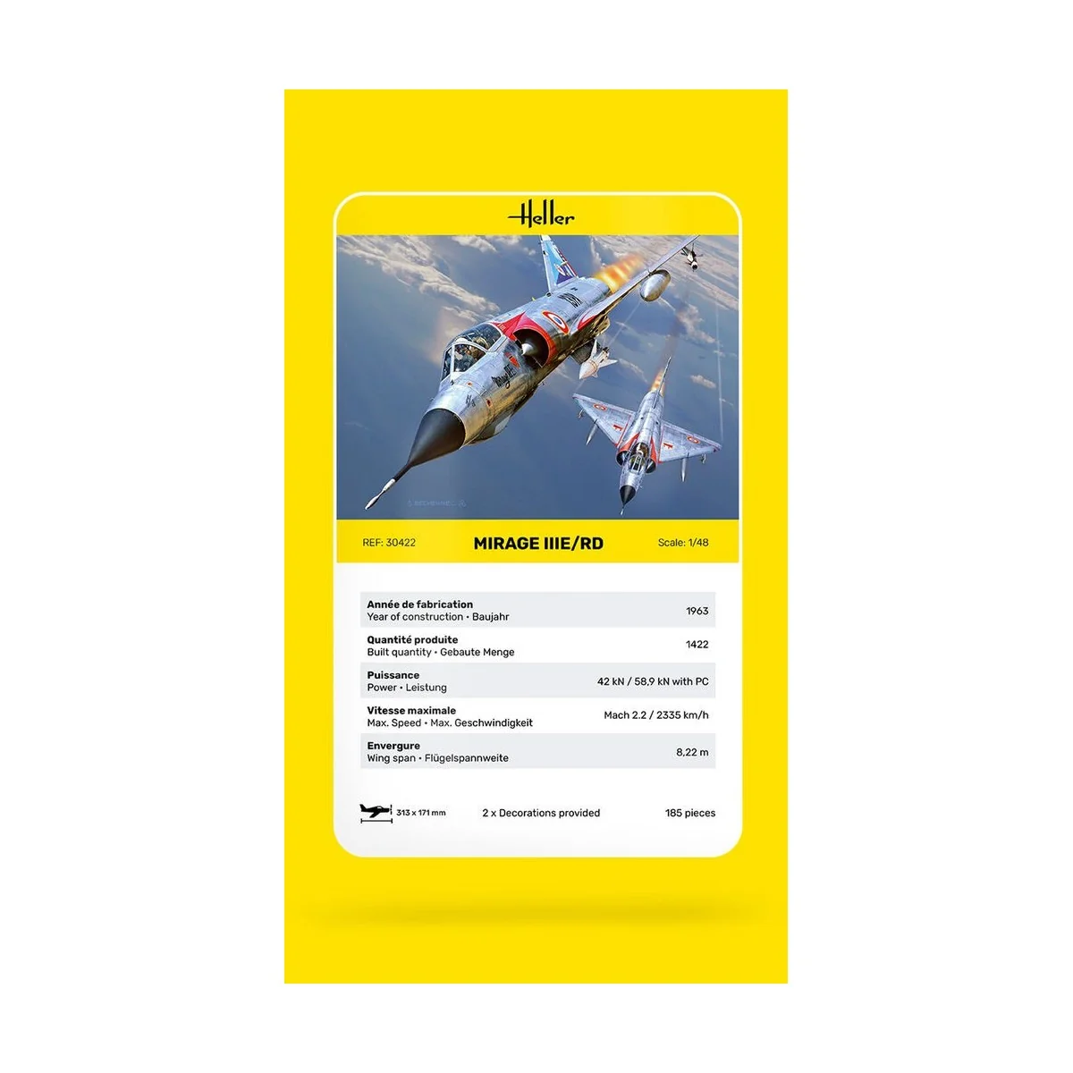 Mirage III E/RD 1/48 Heller Heller HEL-30422 - 5 Mirage III E/RD 1/48 Heller Heller HEL-30422 - 5