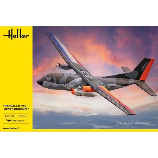 HEL-80358-Aircraft Transall C-160 Retro Brummel 1/72 Heller