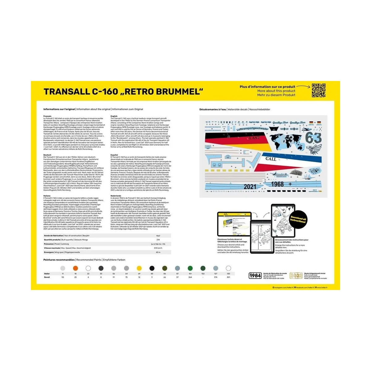 Avion Transall C-160 Retro Brummel 1/72 Heller Heller HEL-80358 - 3