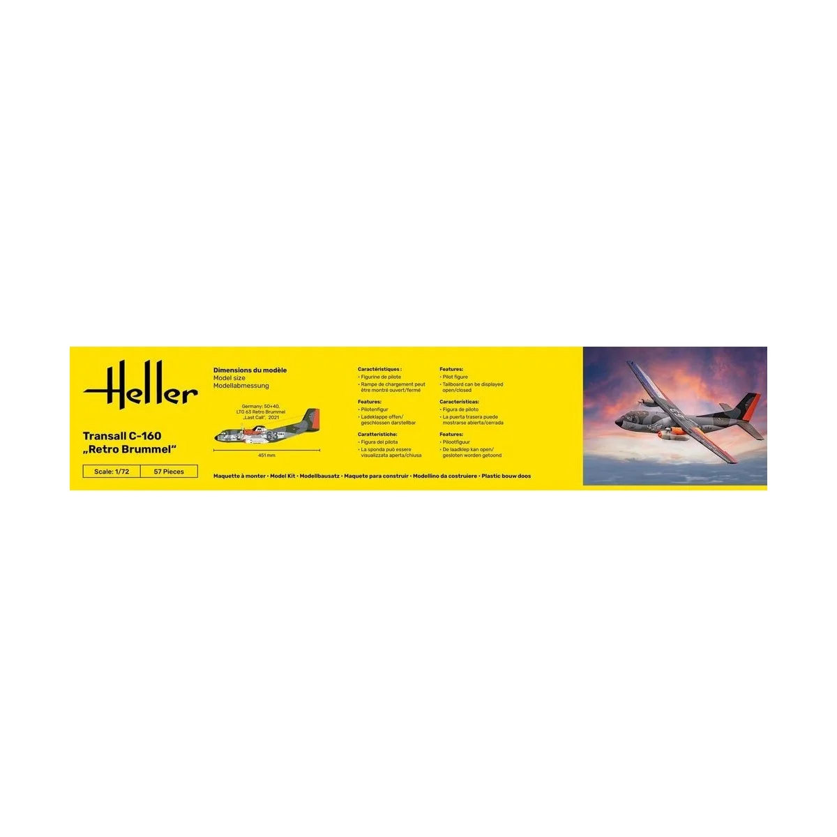 Avion Transall C-160 Retro Brummel 1/72 Heller Heller HEL-80358 - 4