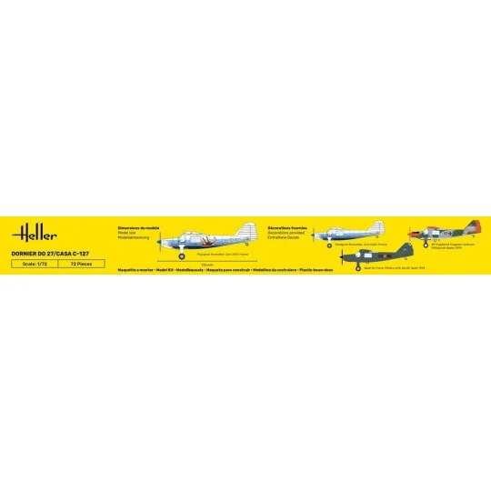 Avion Dornier DO 27/CASA C-127 1/72 Heller Heller HEL-30304 - 3 HEL-30304-Avion Dornier DO 27/CASA C-127 1/72 Heller - HEL-30304