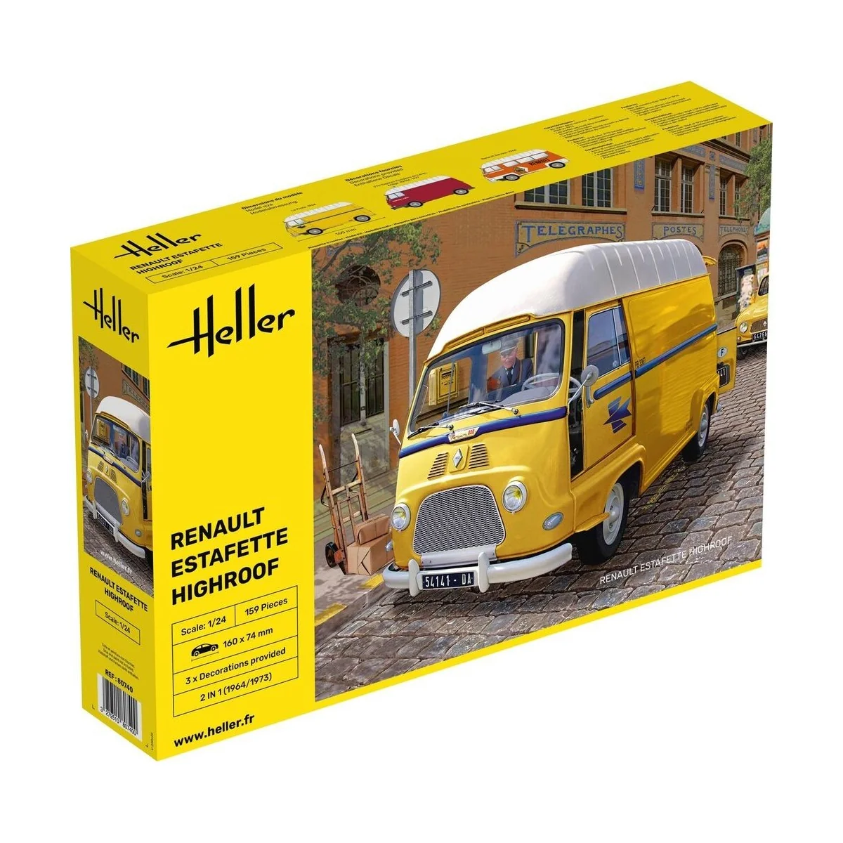 Renault Estafette Toit haut1/24 Heller Heller HEL-80740 - 1 Renault Estafette Toit haut1/24 Heller Heller HEL-80740 - 1