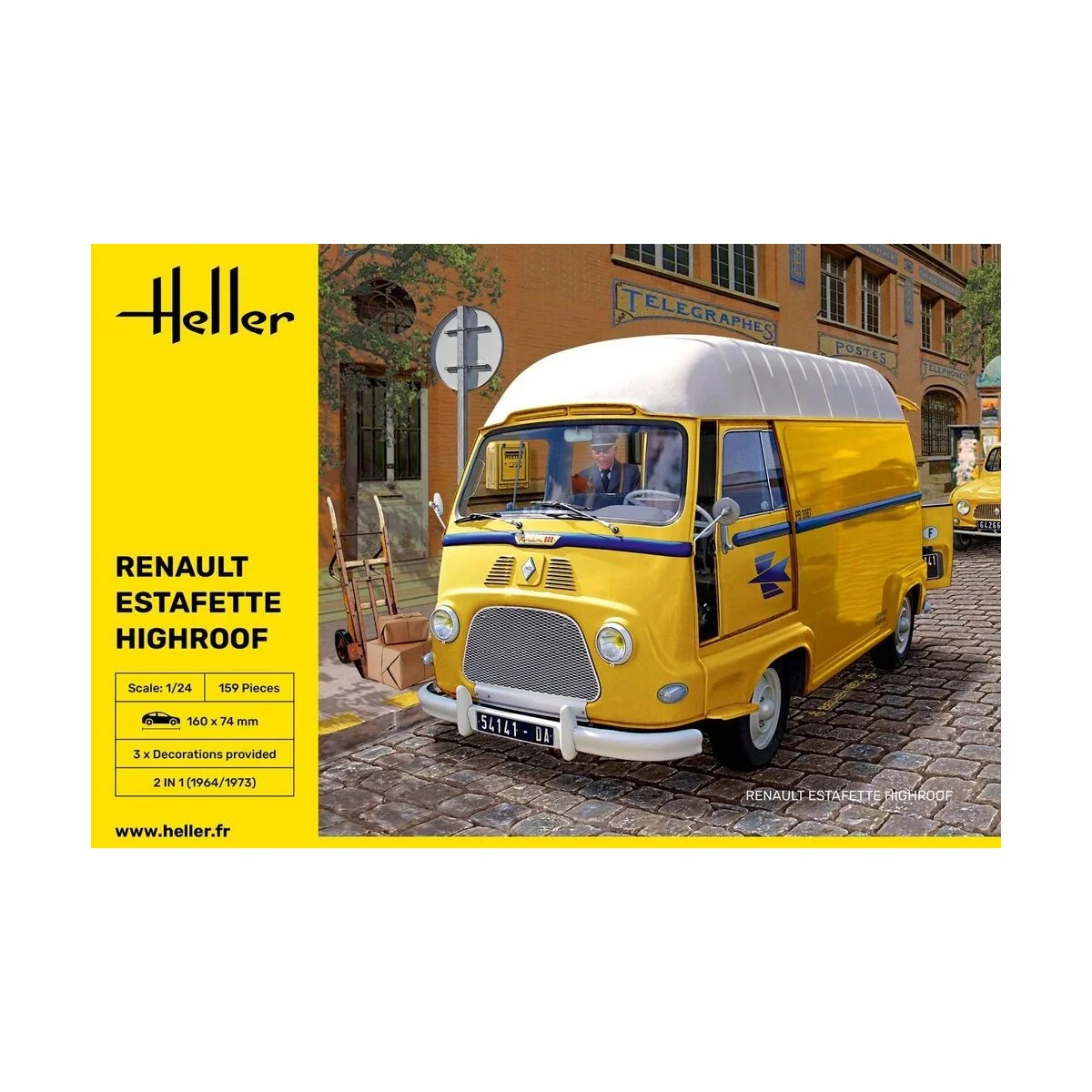 Renault Estafette Toit haut1/24 Heller Heller HEL-80740 - 2 Renault Estafette Toit haut1/24 Heller Heller HEL-80740 - 2