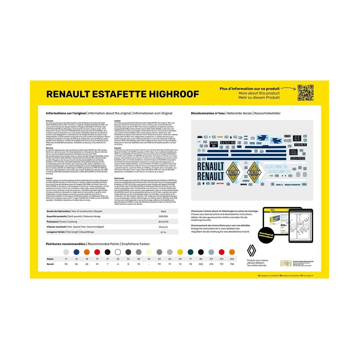Renault Estafette High roof1/24 Heller Heller HEL-80740 - 2