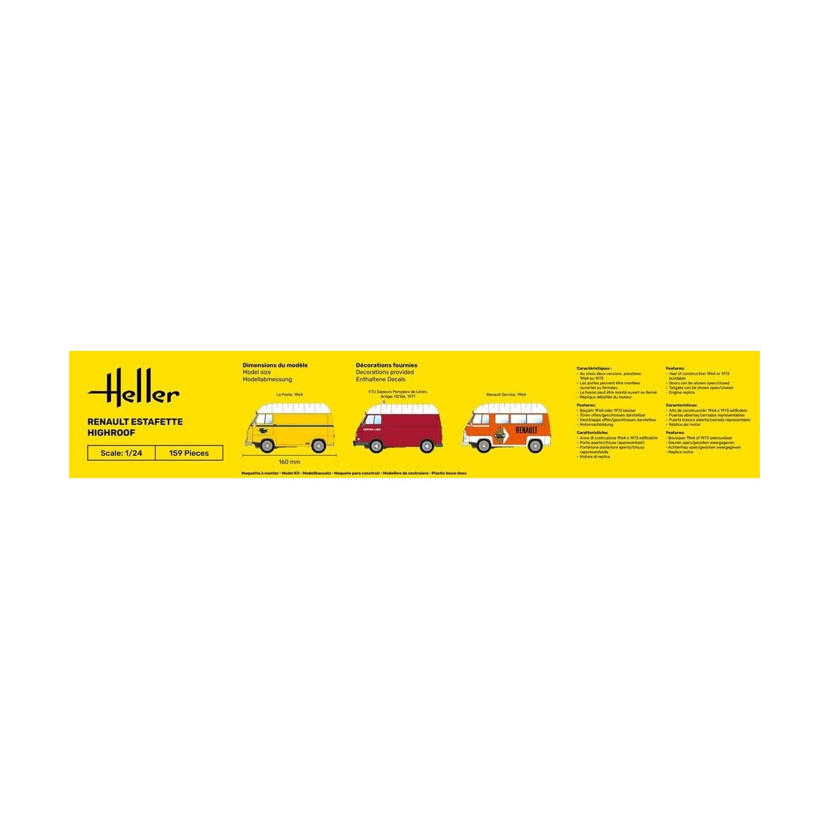 Renault Estafette High roof1/24 Heller Heller HEL-80740 - 3