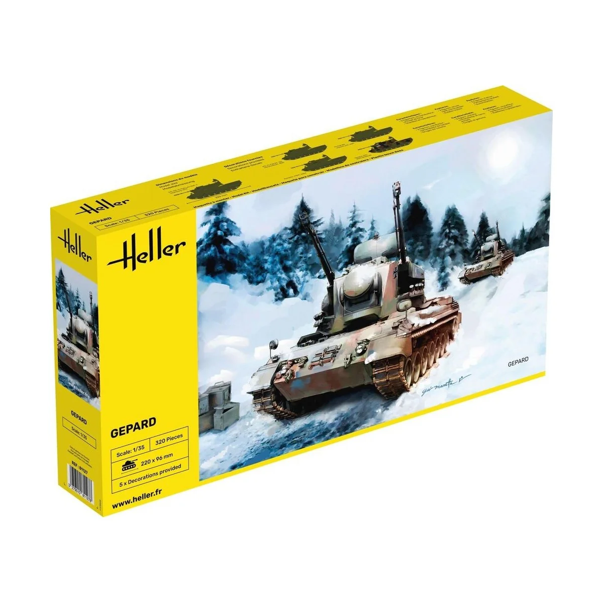 Gepard 1/35 Heller tank Heller HEL-81127 - 1 Gepard 1/35 Heller tank Heller HEL-81127 - 1