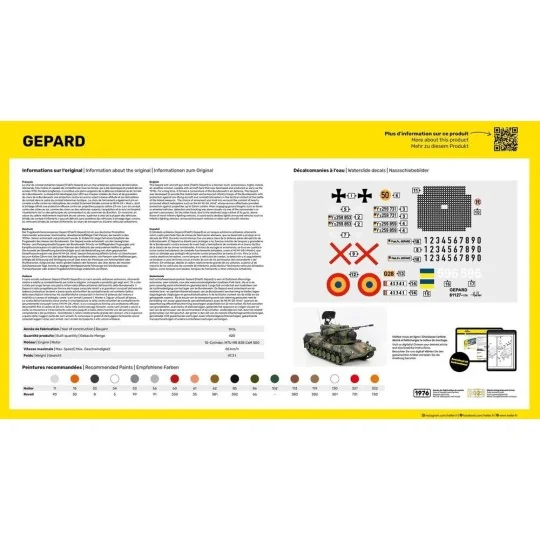 Gepard 1/35 Heller tank Heller HEL-81127 - 2 HEL-81127-Gepard 1/35 Heller tank - HEL-81127