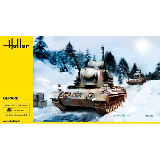 HEL-81127-Gepard 1/35 Heller tank - HEL-81127