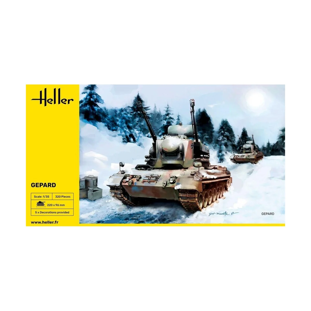 Gepard 1/35 Heller tank Heller HEL-81127 - 2 Gepard 1/35 Heller tank Heller HEL-81127 - 2