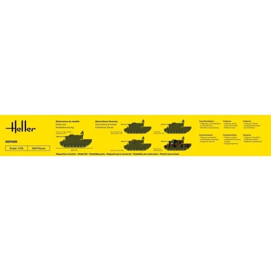 Gepard 1/35 Heller tank Heller HEL-81127 - 3 HEL-81127-Gepard 1/35 Heller tank - HEL-81127