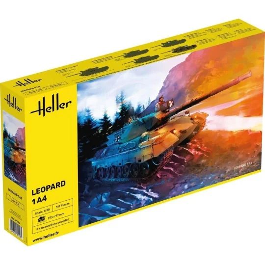 Char Leopard 1A4 1/35 Heller Heller HEL-81126 - 1 HEL-81126-Char Leopard 1A4 1/35 Heller - HEL-81126