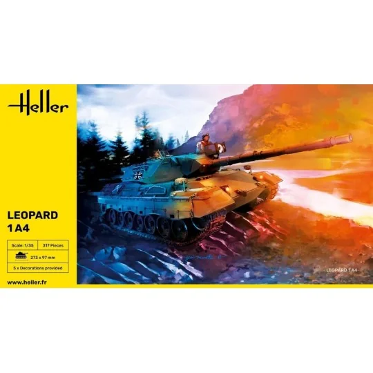 Char Leopard 1A4 1/35 Heller Heller HEL-81126 - 2 HEL-81126-Char Leopard 1A4 1/35 Heller - HEL-81126
