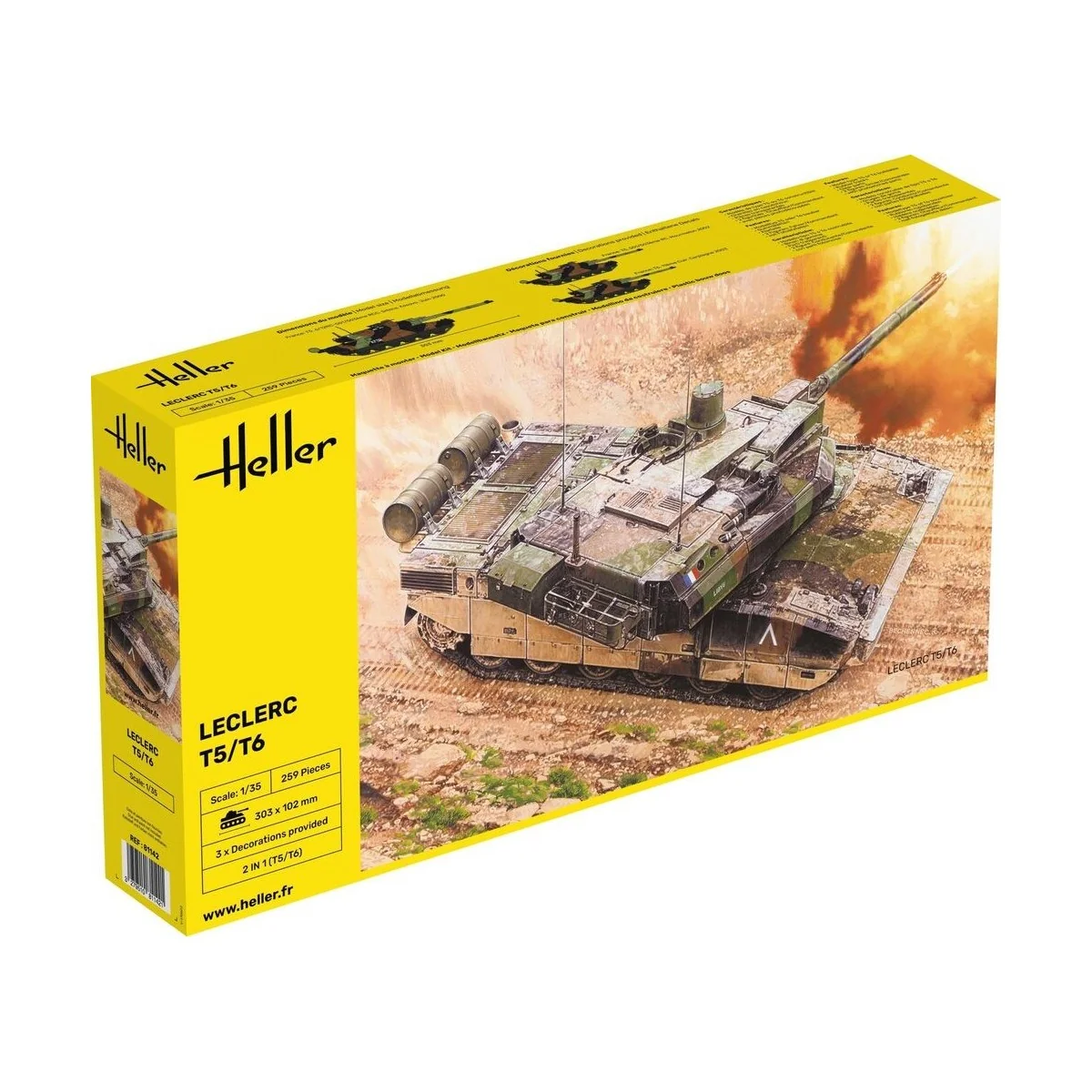 Char Leclerc T5/T6 1/35 Heller Heller HEL-81142 - 1 Char Leclerc T5/T6 1/35 Heller Heller HEL-81142 - 1