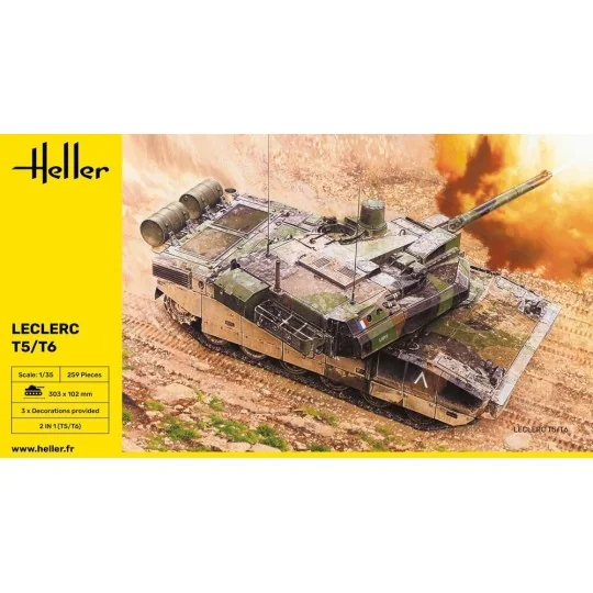 HEL-81142-Leclerc T5/T6 1/35 Heller tank