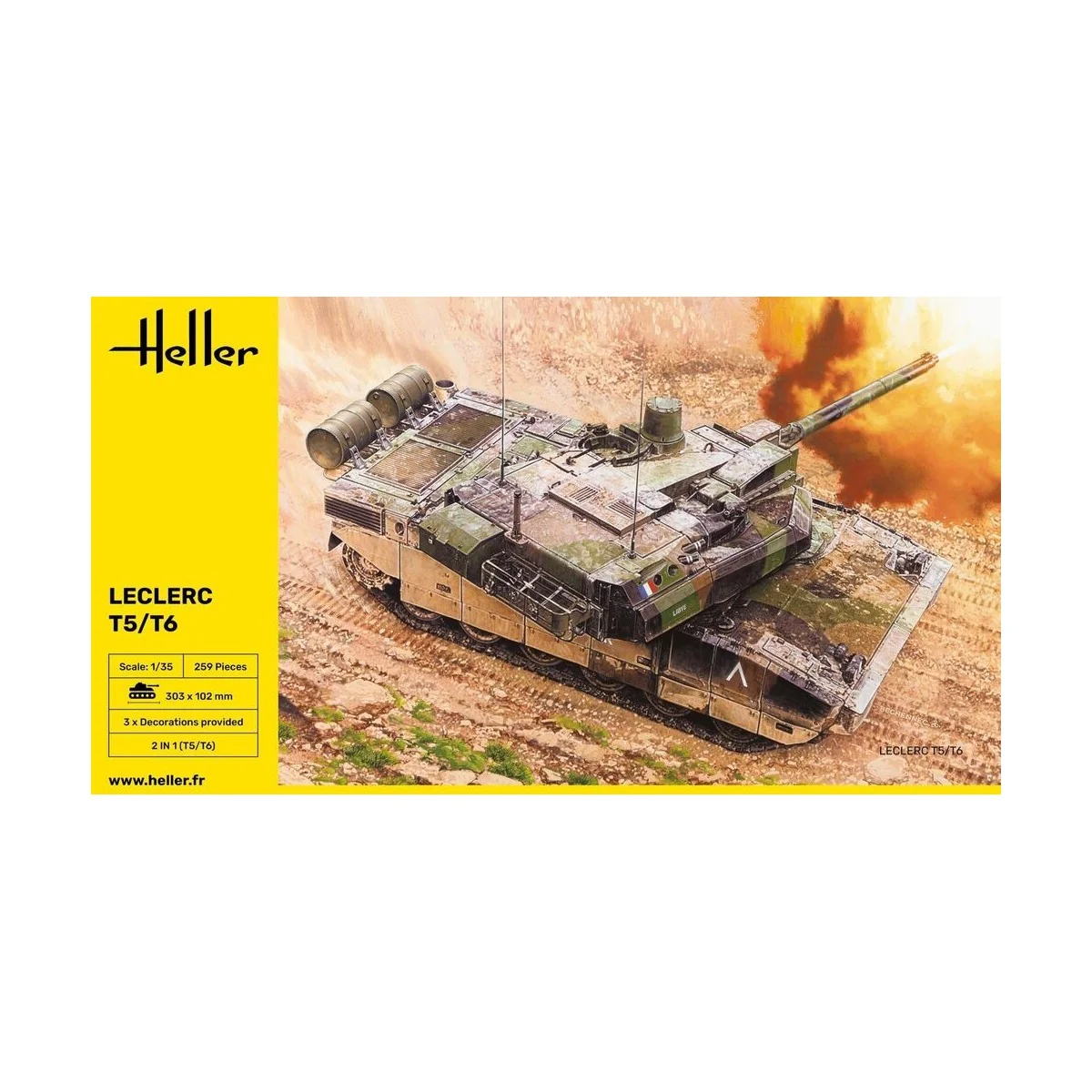 Char Leclerc T5/T6 1/35 Heller Heller HEL-81142 - 3 Char Leclerc T5/T6 1/35 Heller Heller HEL-81142 - 3