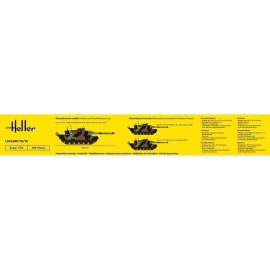 Char Leclerc T5/T6 1/35 Heller Heller HEL-81142 - 4 HEL-81142-Char Leclerc T5/T6 1/35 Heller - HEL-81142