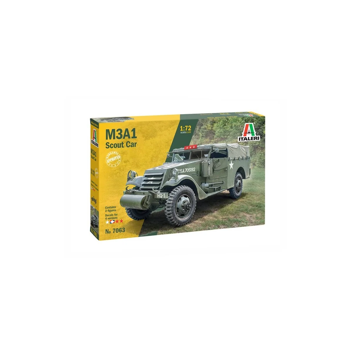 Military Vehicle Scout Car M3A1 1/72 Italeri Italeri I7063 - 2 Military Vehicle Scout Car M3A1 1/72 Italeri Italeri I7063 - 2