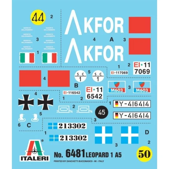 I6481-Leopard 1A5 1/35 Italeri tank