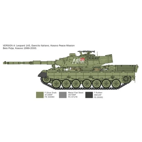 Char Leopard 1A5 1/35 Italeri Italeri I6481 - 3 I6481-Char Leopard 1A5 1/35 Italeri - I6481